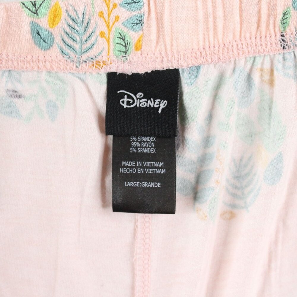 NWT Disney Large Sleepwear Pajama Set Multicolored Floral Mickey Mouse Print - Picture 15 of 16